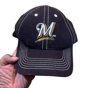 Milwaukee Brewers Kids‎ Club Hat Youth Baseball Cap Adjustable MLB Brown